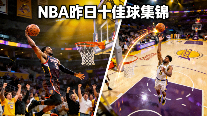 NBA昨日十佳球集锦 - 精彩扣篮和绝杀球瞬间